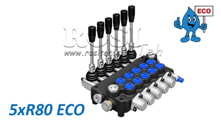 DISTRIBUITOR HIDRAULIC MANUAL – 5 SECȚIUNI 5xR80 ECO