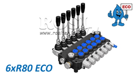 DISTRIBUITOR HIDRAULIC MANUAL – 6 SECȚIUNI 6xR80 ECO