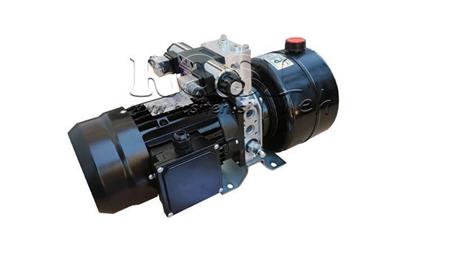 MINI HYDRAULIC AGGREGATE 230V AC (0.75 kW) 85 bar - 3.7 cc - 5.2 lit/min - tank 4 lit