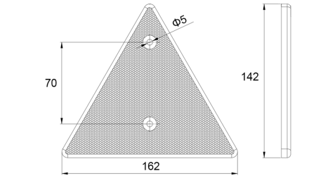 REFLECTOR TRIUNGHIULAR (4PCS)