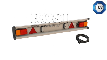 ANHÄNGER-STOßFÄNGER TÜV-MODELL MIT LEUCHTEN 2150MM