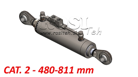 TIRANT CENTRAL HIDRAULIC TELESCOPIC STANDARD - CAT. 2 (45-95 HP) - 480-811 mm (25,4/25,4 mm)