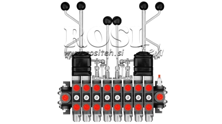 HIDRAULIKUS VEZÉRLŐTÖMB HIAB 8xPC70 + 2X EURO JOYSTICK 3 POS