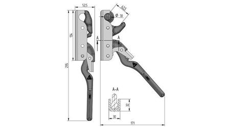 ÎNCHIDERE TIP PIANTONE FEMELĂ
