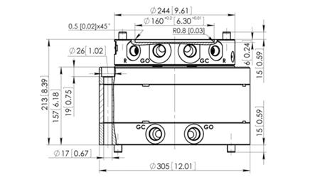 ROTATOR HIDRAULIC CPR8-01 33000-8000 KG