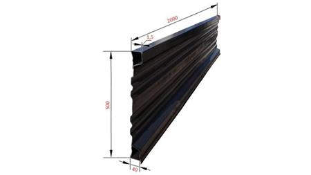 PANOU LATERAL PENTRU REMORCĂ DE ÎNCLINARE 2 MET. - ÎNĂLȚIME 500 mm