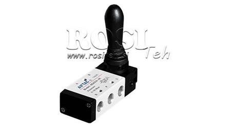 Vana manuală pneumatică 5/3 1/4 PRT-0853-CRR returnare manuală