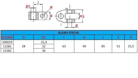 special hook fi32 för draganordning kategori 3
