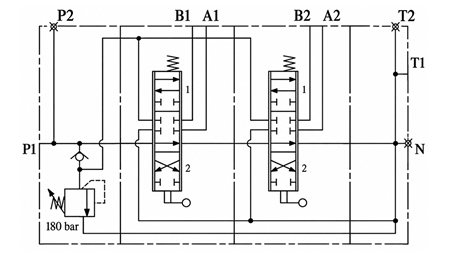 MANUAL SUPAPĂ HIDRAULICĂ MONOBLOC 2xP120