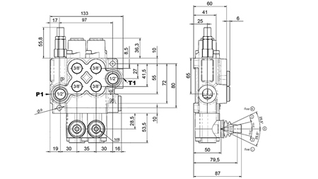 MANUAL SUPAPĂ HIDRAULICĂ MONOBLOC 2xZ50