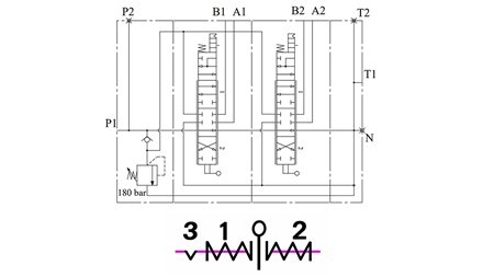 MANUAL SUPAPĂ HIDRAULICĂ MONOBLOC 2xZ80 + FUNCȚIE PLUTITOARE