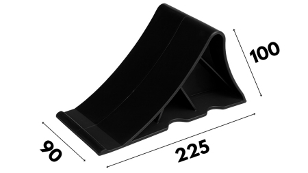 PLASTIC CHOCK 225 x 100 x 90 mm