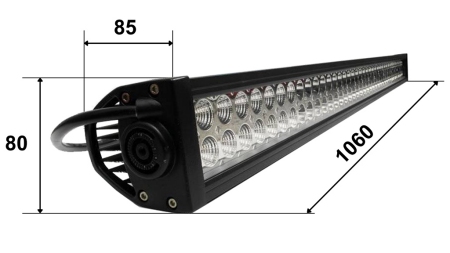 LAMPĂ DE LUCRU LED - LUMINĂ 80 LED 240W 12V-24V COMBO 106CM MEGA
