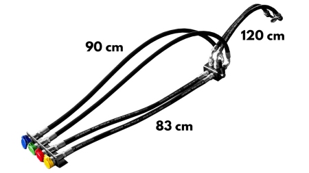 VANĂ DE DISTRIBUȚIE MANUALĂ CU FURTUNURI PENTRU IESIRE BASCULATOR TRACTOR DF-6/2 60LIT/MIN