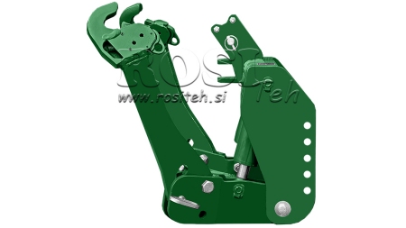 KIT UNIVERSEL HYDRAULIQUE FRONTAL ( AVANT) 2 EME CATEGORIE POUR TRACTEUR 1500KG - VERT (RAL 6001)