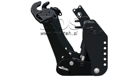 TIRANȚI FRONTALI UNIVERSALI PENTRU TRACTOR CAT.2 1500KG NEGRU (RAL 9005)