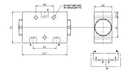 VALVĂ DE DISTRIBUȚIE HIDRAULICĂ DEBIT V1026 DFL 40-60 lit - 3/8 - 250 bar (max.300 bar) METAL