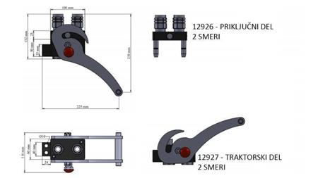 MULTI-FASTER COUPLING 2way BSP1/2 NEW TYPE CONNECTING PART