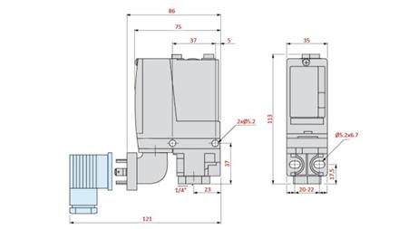 COMUTATOR DE PRESIUNE REGLABIL DUBLU 20-300BAR XMLB300D2C11