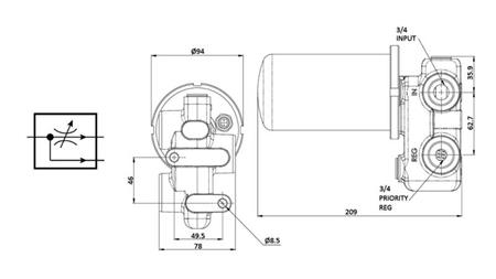 VALVĂ HIDRAULICĂ 3/4'' 120Llit 420 BAR - PENTRU REGULAREA DEBITULUI 0.5-60lit/min