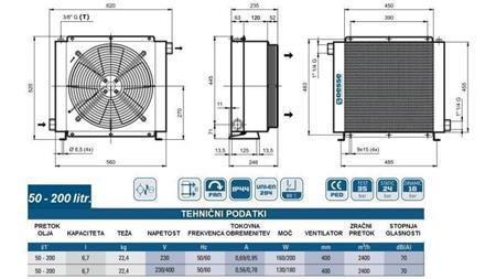 RĂCITOR DE ULEI AC 230V HY05701 50-200 LIT