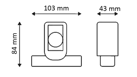 LAMPĂ LATERALĂ LED PENTRU REMORCI (PĂTRATĂ) – ALB – PORTOCALIU – ROȘU