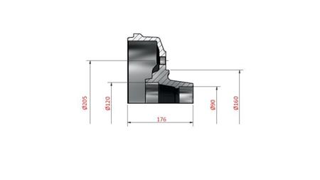 DRUM DE FRÂNARE 090-120 300X060 PENTRU AXA 1600-1800-2000mm