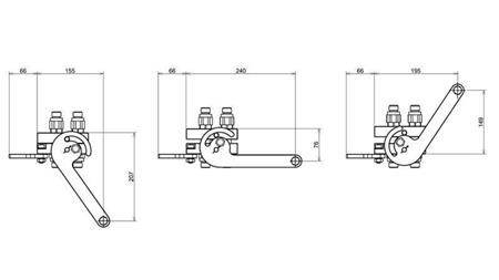 CUPLAJ MULTI-FASTER 4 căi BSP1/2 COMPLET TIP NOU