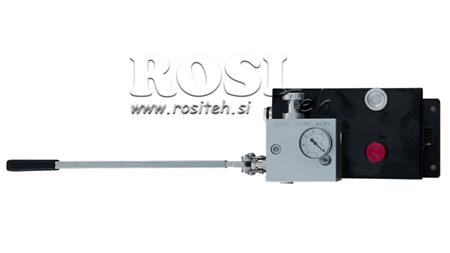 VALVĂ AUTOMATĂ HIDRAULICĂ RVBR PENTRU CILINDRU CU SPRINGĂ CU REZERVOR ȘI MÂNER DE URGENȚĂ