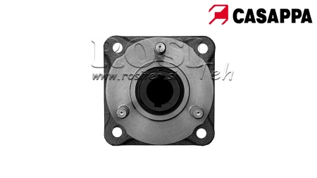 ADAPTATOR P.T.O. PENTRU POMPĂ DIN FONTĂ ASAE MALE - 3 BOLȚURI