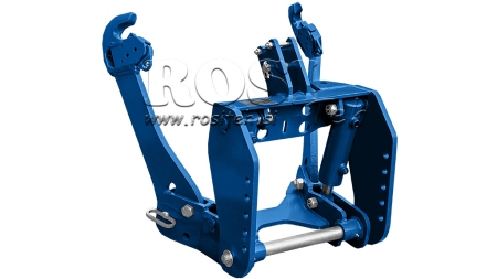 UNIVERSAL KIT FRONT HYDRAULICS 2KAT FOR TRACTOR 1500KG - BLUE (RAL 5017)