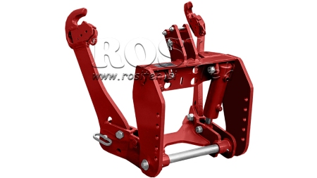UNIVERSAL KIT FRONT HYDRAULICS 2KAT FOR TRACTOR 1500KG - RED (RAL 3000)