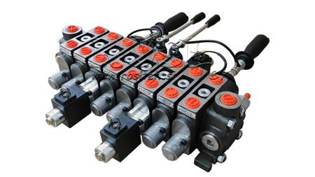 VALVĂ HIDRAULICĂ HIAB 8xPC70   2x JOYSTICK - CONTROL ELECTRIC 12V