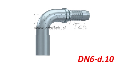 HYDRAULISK TILKOBLING SLANGE BØY 90° DN6-d.10