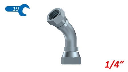 KNIE 45° BSP WEIBLICH - WEIBLICH 1/4