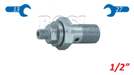 HYDRAULIC DAMPING HOLLOW SCREW 1/2