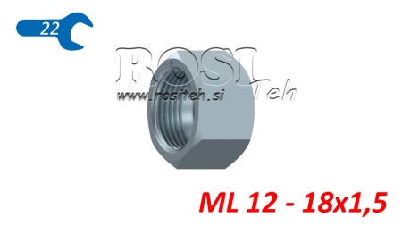 HYDRAULISK MUTTER ML 12 - 18X1.5
