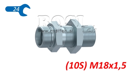 HYDRAULISCHE SCHOTTVERSCHRAUBUNG DOPPELVERBINDER (10S) M18X1,5