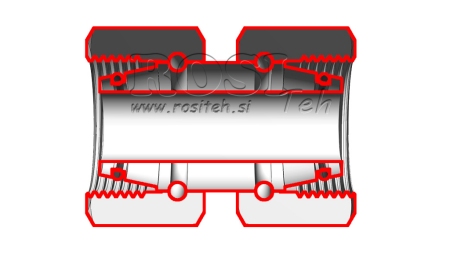HIDRAVLIČNI DVOVIJAČNIK DVOJNA VRTLJIVA MATICA (14S) M22x1,5
