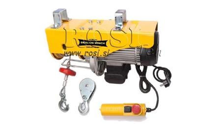 WINCH ELECTRIC 230 V DWI 400/800 kg