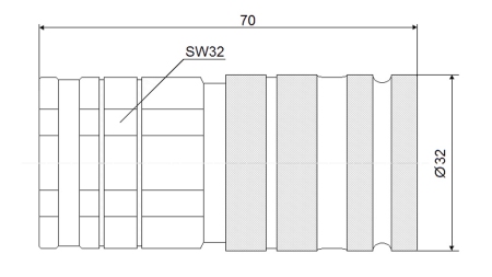 CUPLAJ RAPID EXCAVATOR FFH FEMELĂ 1/2 UȘOR