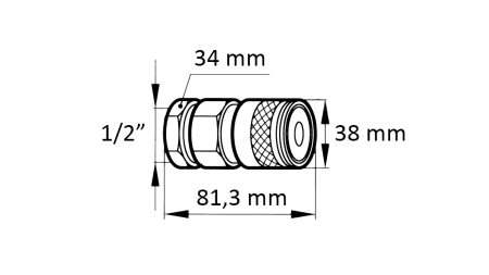SCHNELL KUPPLUNG BAGER FFH WEIBLICH 1/2