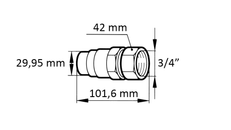 CUPLARE RAPIDĂ EXCAVATOR FFH MALE 3/4 48MM