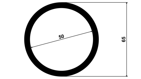 FLANȘĂ PENTRU SUDURĂ 50x65x50