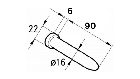 Φ16 ȘTIFT PENTRU BALAMA ROMA