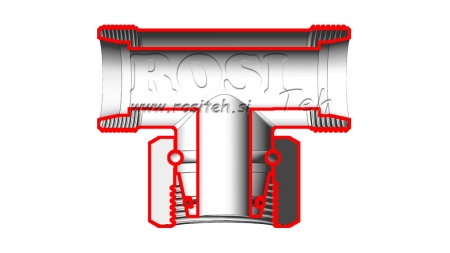 HIDRAVLIČNI T KOM S-20 Z VRTLJIVO MATICO CENTRALNO M30x2