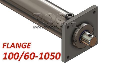 hidravlični cilinder z montažno ploščo 100/60-1050