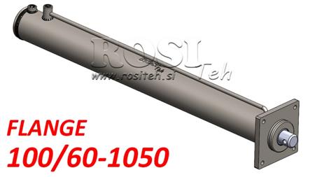 HYDRAULCYLINDER FÖR VEDKLYV MED MONTERINGSPLATTA100/60-1050 - ÖVRE ANSLUTNING