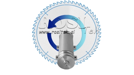 ARBRE DE SCIE CIRCULAIRE EN FONTE 400MM (FILETAGE GAUCHE)