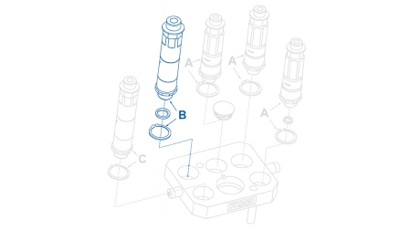 CUPLĂ RAPIDĂ BĂRBAT PENTRU MULTI-FASTER 9/16 3PLK 3PLV B PARTE MOBILĂ